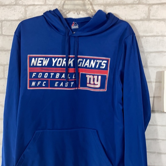 Majestic NFL New York giants pull over hoodie size Medium - Picture 3 of 9